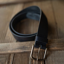 Load image into Gallery viewer, black leather belt
