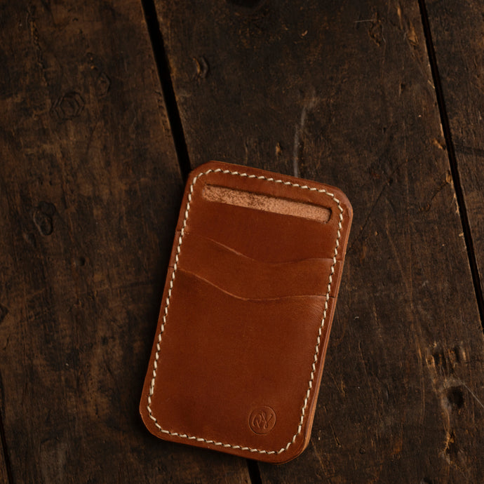 buck brown leather minimalist wallet